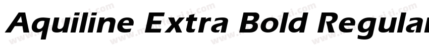 Aquiline Extra Bold Regular字体转换